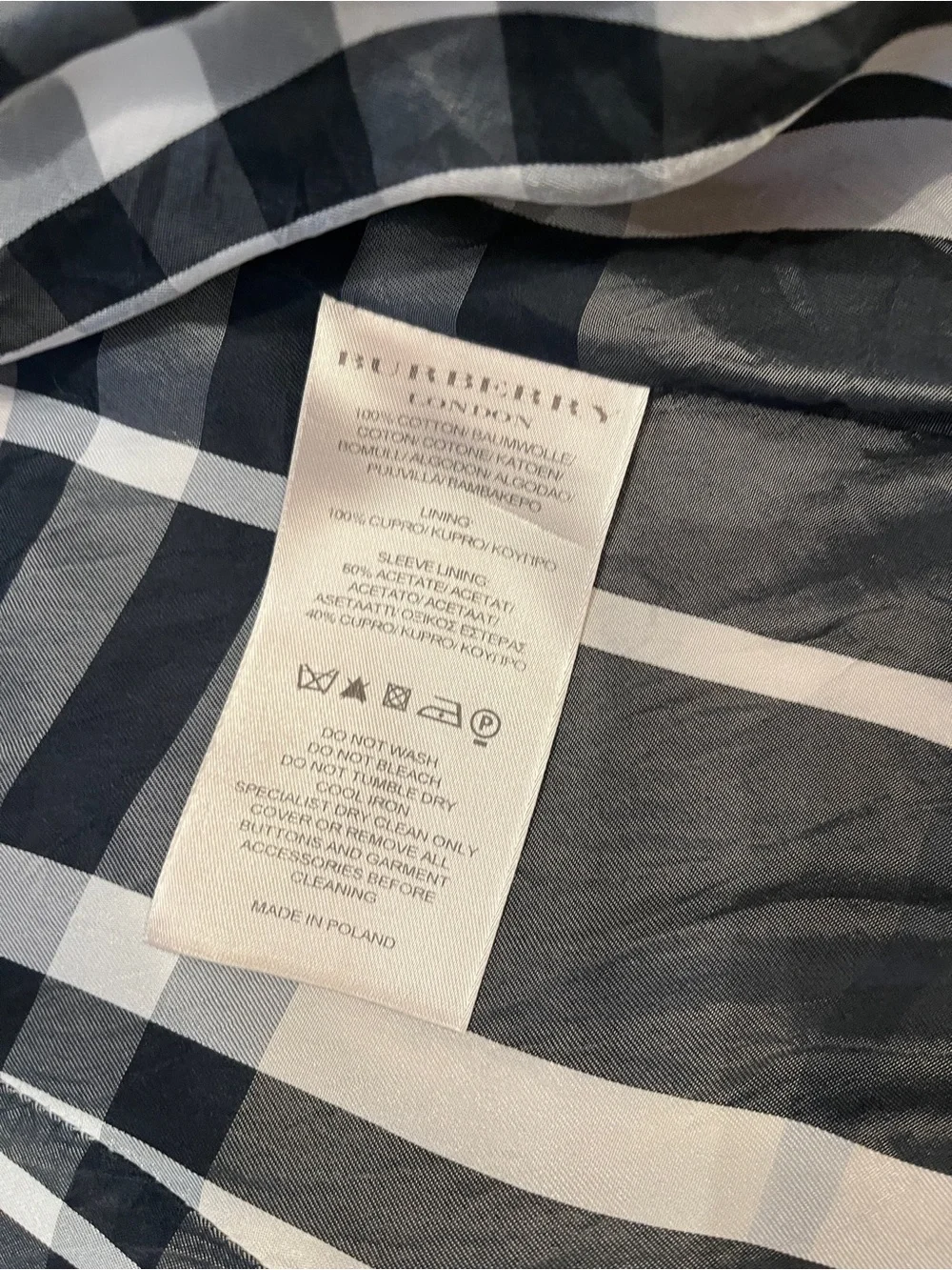 Burberry Women’s Beige/Gray Double-Breasted Belted Trench Coat - Picture 10 of 13